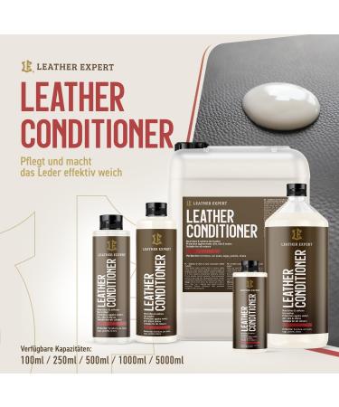  Leather Expert Conditioner for smooth leather 1000 ml Leather lotion provides softness and shine Leather care for leather sofas couches and upholstery Car care product without - Buy Online on GoSupps.com