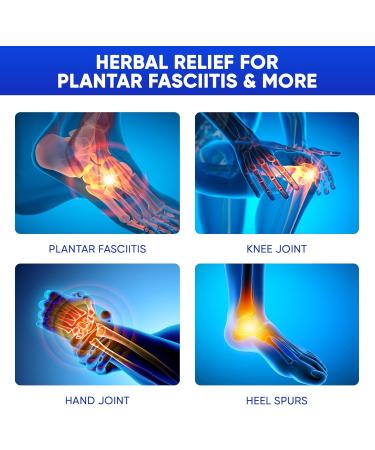 Plantar Fasciitis Relief Cream - Natural Herbal Formula for Foot Heel Spur Ankle Leg & Hand Discomfort - Premium Health Care Products - 60g (Pack of 1) 60g / 2.1 Ounce (Pack of 1) - Buy Online on GoSupps.com