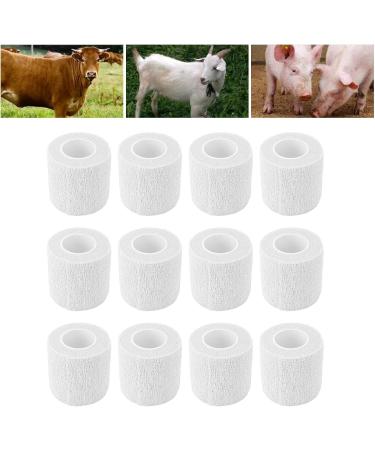 Aladeno 12 Pack 4.5M Animal Elastic Bandage - Waterproof Self-Adhesive Non-Woven Wrap for Ankle & Cow Hoof Repair - Buy Online on GoSupps.com