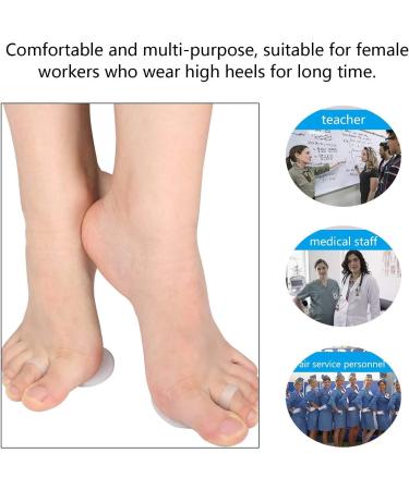 Dr.Pedi Foot Cushion Silicone Insoles with Toe Support - Pain Relief for Metatarsal and Mortons Neuroma - 1 Pair for Women and Men - Buy Online on GoSupps.com