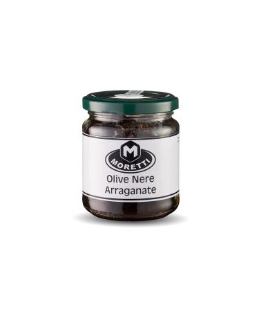 MORETTI Moretti Black Olives Arragana Oven-Roasted Black Olives 160-gram jar typical Calabrian product
