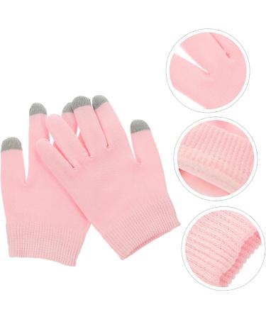 1 Pair gel pink gloves hand lotion gloves hand caring gloves for women gloves for dry hand overnight spa gloves hand moisturizer gloves cotton moisturizing casual socks 21x14cm Pink - Buy Online on GoSupps.com
