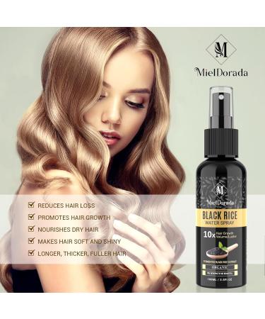Black Rice Water Hair Growth Serum | Non-Greasy Fermented Treatment for Hair Loss & Regrowth in Men & Women - Buy Online on GoSupps.com