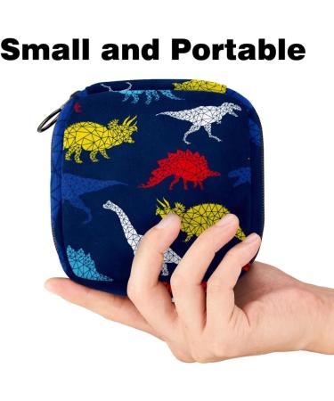 Portable Storage Bags for Women's Bandages & Menstrual Products | Cute Dinosaur Design - Ideal for School & Office - Buy Online on GoSupps.com