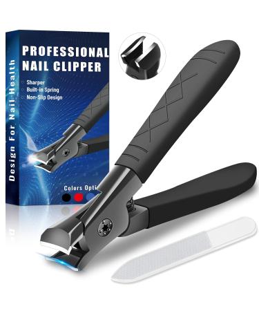 Nail clippers for thick nails professional nail clippers set for women men and seniors Ultra sharp nail zwicker for toenails & fingernail black - Buy Online on GoSupps.com