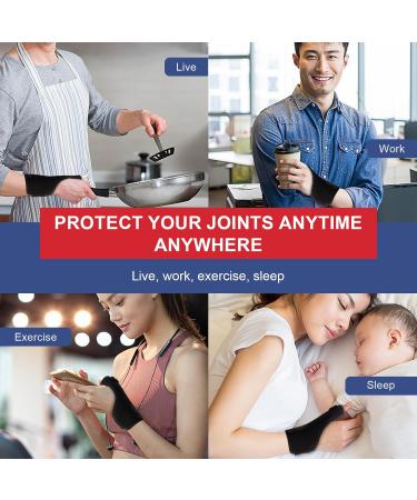Thumb Splint Brace for Arthritis & Tendonitis | Reversible Compression Wrist Support for Sprains & Carpal Tunnel | Sleep Aid & Stabilizer (7.7*4*1 IN - Buy Online on GoSupps.com