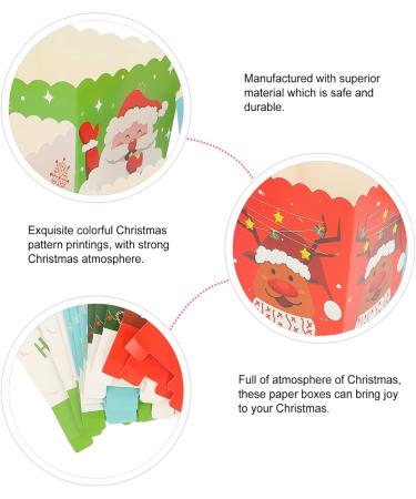ULTECHNOVO 24 Pcs Christmas Popcorn Box Popcorn Treat Boxes Christmas Goodie Bags Christmas Popcorn Bags Christmas Candy Favor Boxes Holiday Present Boxes Snack Bag Paper Storage Box Dessert 1 count (Pack of 1) Colorfulx2pcs - Buy Online on GoSupps.com