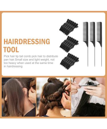 FRCOLOR 1 Set Hair Comb Set Prong Pintail Hair Comb Pintail Comb Clips Alligator Curl Clips Hair Cutting Clips Sectioning Clips Hair Dye Clip Curl Hair Home Tools Abs Clamps Hair Clip Girl - Buy Online on GoSupps.com