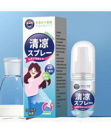 Cooling Mist Spray Instant Chill Refresh 60ml Natural Formula Quick-Dry Hydration Ease Heat Cooling Solution Ideal for Outdoor Sports Travel Hot Weather Summer Use - Buy Online on GoSupps.com
