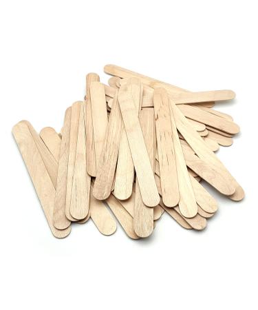 100 Natural Wooden Disposable Wax Spatulas for Hair Removal - Hygienic Smooth Waxing Sticks for Body Face Legs & Bikini - Buy Online on GoSupps.com