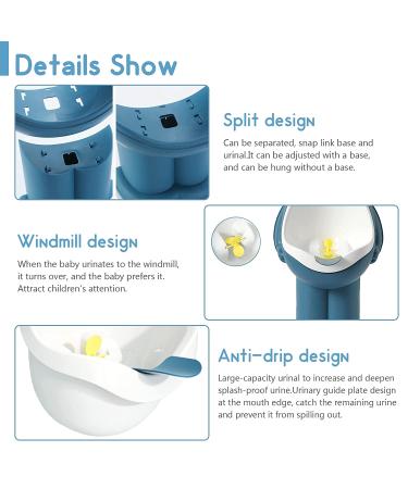 Frog Pee Training Urinal for Boys Toilet - DEEP Blue | Aiming Target Included - Buy Online on GoSupps.com
