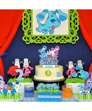 Shijie Blues Dog Cake Topper - 25PCS Cartoon Dog Birthday Decorations - Buy Online on GoSupps.com