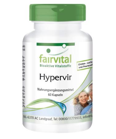 Fairvital | Hypervir - for men - VEGAN - 60 capsules - with L-arginine jujube ginseng and ginkgo