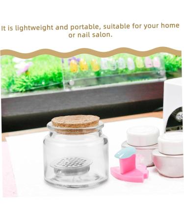 FRCOLOR Nail Cup Nail Liquid Bowl Diamond Dappen Dish Flower Dappen Bowl Nail Bowl Dappen Dish Manicure Nail Brush Nail Accessories Pen Wash Cup Sequins Cork - Buy Online on GoSupps.com