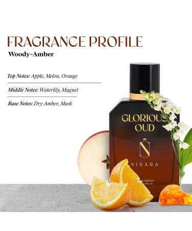 Glorious Oud Perfume for Men and Women - 100 ml | Unisex Long Lasting Eau De Parfum | Woody Amber Fragrance | With Apple & Musk Notes | EDP Scent - Buy Online on GoSupps.com
