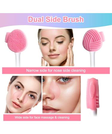 Silicone Face Scrubber & Mask Brush - Exfoliating Cleansing Tool for Women | Remove Dead Skin & Blackheads - Buy Online on GoSupps.com