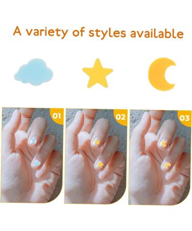 minkissy 3pcs 1 Nail Art Polymer Clay Nail Stickers Number Stickers Nail Art Supplies DIY Patch Phone Cases Moon Decor Polymer Clay Patch Nail Glitter DIY Phone Cover Slices Pendant Cartoon - Buy Online on GoSupps.com