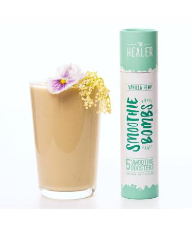 Smoothie Bombs Blender Boosters - Vanilla Hemp Seed Mix, Superfood Ingredients, Gluten-Free, Dairy-free, Vegan (5 Bombs Per Tube) - Buy Online on GoSupps.com