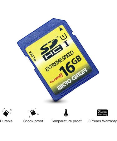 16GB Class 10 SDHC Flash Memory Card Standard Full Size SD Card USH-I U1 Trail Camera Memory Card by Micro Center (2 Pack) 16GB x 2 - Buy Online on GoSupps.com