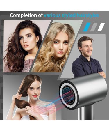 BAMCOO Professional Ionic Hairdryer 1500 W Travel Size HD Temperature Touchscreen 4 Temperature and 3 Speed Settings Gray - Buy Online on GoSupps.com