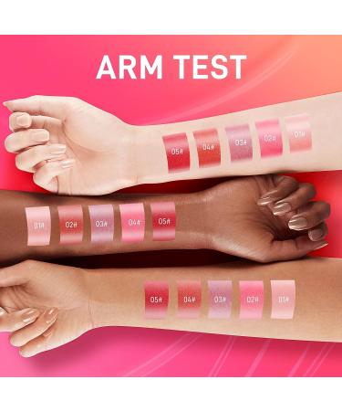 Greyghost 5-Piece Liquid Blush Set - Lightweight and Long-Lasting Cream Blush Collection for Natural Matte Finish - Buy Online on GoSupps.com