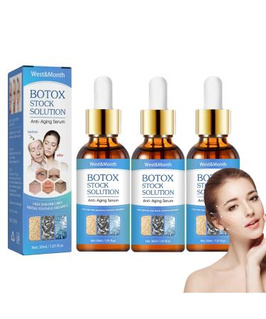 3PCS Botox Stock Solution Facial Serum Jennifer Aniston Botox Anti-aging Serum  Botox Face Serum  Liquid Botox Jennifer Aniston Serum for All Skin