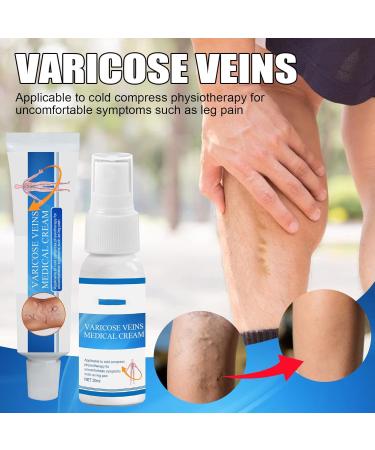 6-Piece Anti-Varicose Veins Cream & Spray Set - Soothing Relief for Tired Legs - Reduces Appearance of Varicose Veins - Buy Online on GoSupps.com