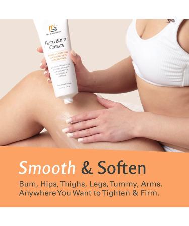 Bum Bum Cream Lemon Vanilla Scent - 2-in-1 Cellulite & Massage Lotion - Skin Tightening & Firming with Cupua u Collagen & Caffeine - 8 Fl Oz - Buy Online on GoSupps.com