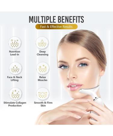 7 Mode Face & Neck Lifting Massager | Electric EMS Massage for Skin Tightening & Toning | Women's Facial Firming Tool - Buy Online on GoSupps.com
