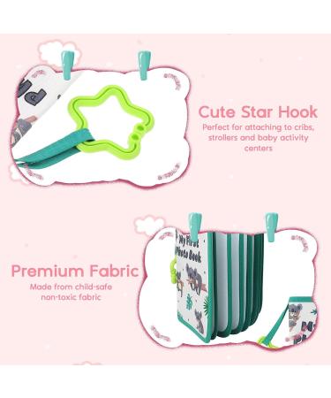 Baby Personalised Memory Album - Cute Koala Design | Record First Keepsake for Newborns | Safe Soft Fabric | Green Giraffe (Green) - Buy Online on GoSupps.com
