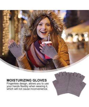 FRCOLOR 2 Pairs Half Finger moisturizing Gloves Winter Texting Gloves Touchscreen Winter Typing Gloves Knit Gloves moisturizing Hand Gel Gloves Plant Essential Oil Apparel Miss Cosmetic - Buy Online on GoSupps.com