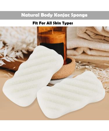 QOPAHI Konjac Natural Bath Sponge Natural Sponges for Bathing Biodegradable Sensitive & Smooth Exfoliating Kids Bath Sponge Body Sponges for Shower Bath Accessories Gifts for Women Men - Buy Online on GoSupps.com