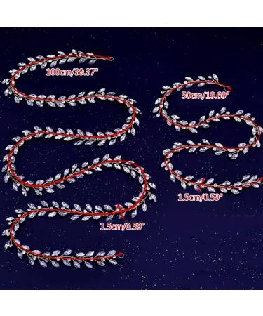 CAZSTYK Hair Chains for Women-Rhinestone Hair Extensions Hair Clip in Hair Braiding Clip Long Flexible Hairpieces Silver - Buy Online on GoSupps.com