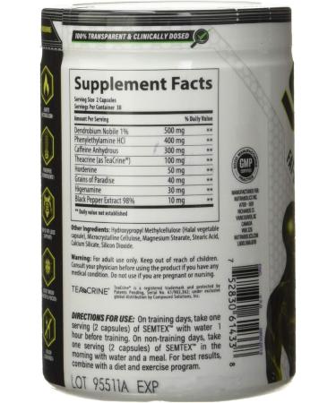 NUTRABOLICS Semtex 60 Caps - Weight Loss Supplement & Energy Booster Strong Fat Burning Formula Thermogenic Pre Workout  - Buy Online on GoSupps.com