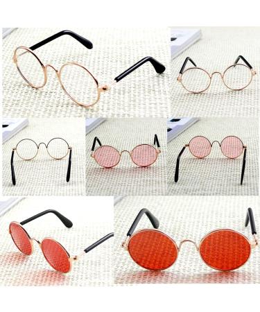 Kaimeilai 12pcs Pet Dog Cat Sunglasses Round Metal Pet Sunglasses Classic Retro Pet Sunglasses Dog Cat Cosplay Party Costume Photo Props Fashion Pet Goggles for Cats Dogs or Other Small animals - Buy Online on GoSupps.com