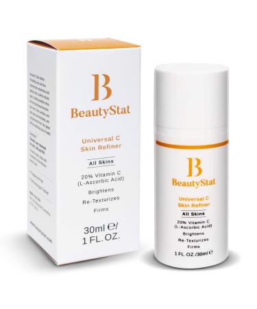 BeautyStat Universal C Skin Refiner - Serum for Face  20% Pure L-Ascorbic Acid (Vitamin C) (30ml / 1.0 oz) 1 Fl Oz (Pack of 1)
