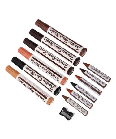 Beaupretty 1 Set Scratch Repair Pen Maker for Furniture Wood Stain Pen Furniture Repairing Supplies Wood Furniture Markers Furniture Repair Markers for Wood Furniture Repair Kit Paint Pens