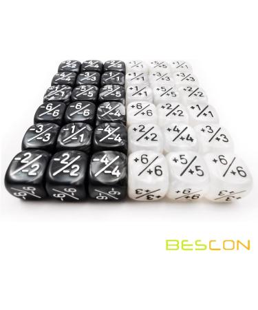 36pcs 12mm Positive & Negative Dice Counters Set for MTG & CCG Card Games - Buy Online on GoSupps.com