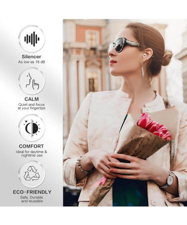 2PCS Reusable Noise Cancelling Ear Plugs - Experience Comfort & Quiet - Switch Design White - Buy Online on GoSupps.com