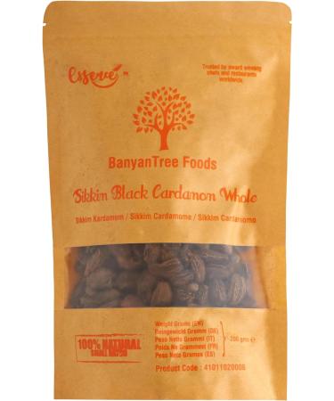 BanyanTree Foods Black Cardamom 100g - All Natural Indian Origin | Premium Quality Spice - Buy Online on GoSupps.com