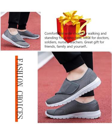 HULKI Orthopedic Walking Shoes for Men and Women - Breathable Mesh Slip On Sneakers for Edema, Plantar Fasciitis, and Arthritis - Wide Width Diabetic Shoes for Swollen Feet - Size 9.5B - Buy Online on GoSupps.com