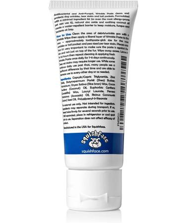 Squishface Wrinkle Paste + Wrinkle Wipes Bundle with Silicone Applicator - Gentle & Effective Dog Face Cleaning Set for All Breeds - Buy Online on GoSupps.com