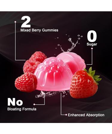 Creatine for Women, Creatine Monohydrate Gummies with Collagen, BCAA, L-Carnitine & Taurine, Strawberry Flavor, Energy Creatine Supplement for Muscle Strength, Energy Boost, Sugar Free, 120 Count - Buy Online on GoSupps.com