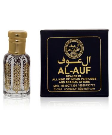 Musk Rose Arabic Perfume Oil 12ML Roll On Bottle Attar Long Lasting Alcohol Free Atar Rich Traditional Indian Itr Perfume Oil 0.406 FL Oz Unisex Frangrance BY AL-AUF.