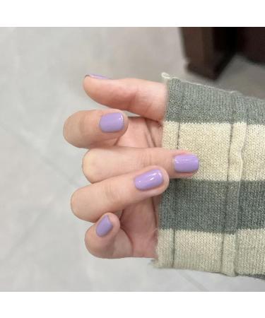 Purple Nail Polish Lilac Nail Polish Nail Varnish Lavender Violets Pale Purple French Manicure Quick Dry Natural Long Lasting No Need Baking Nail Art Polish for Women DIY Salon Home - Buy Online on GoSupps.com
