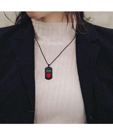 TYPE2 DIABETES Medical Alert ID Necklace - Stainless Steel Pendant for Men & Women | Emergency Med Alert Jewelry - Buy Online on GoSupps.com