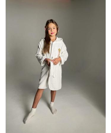 Ely Parker Unicorn Hooded Bathrobe for Kids | Super Soft Turkish Cotton Towel for Boys & Girls Ages 9-10 - Buy Online on GoSupps.com