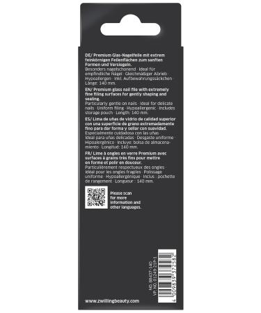 ZWILLING Glass Nail File - Double-Sided Fine Grain Nail Care with Protective Cover Premium 150 mm | International Shipping Available - Buy Online on GoSupps.com