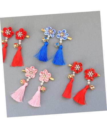 FRCOLOR 3 Pairs New Year Bobby Pin Tassels Barrettes Party Hair Clip Kids Hair Side Clip Chinese Style Hairpin Bows Hair Clips Bow Hair Clips Tassel Hairpin Candy Bag Child The Flowers - Buy Online on GoSupps.com