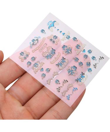 Nail Art Stickers Decals Nail Art Stickers Widely Use Safe Skin Friendly for Natural Nails for Daily Life for Gel Nails for Date Party for Fake Nails - Buy Online on GoSupps.com